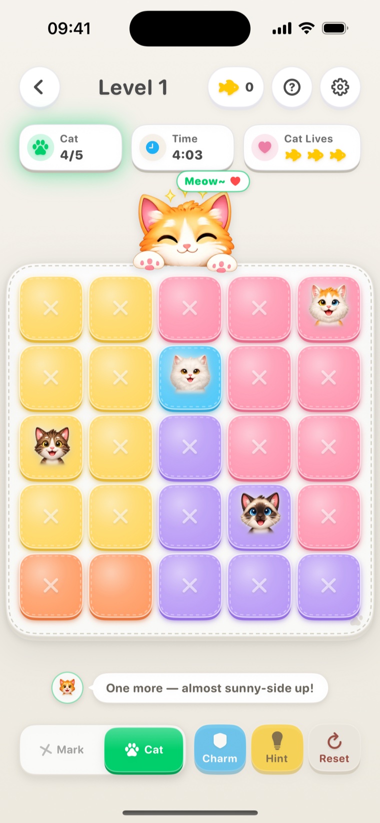 Purr Town puzzle board